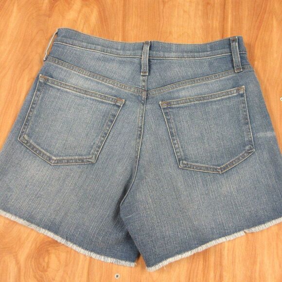 J. CREW JEANS High Rise Denim Short Womens Size 26 Button Fly Distressed 100892 - Picture 13 of 16